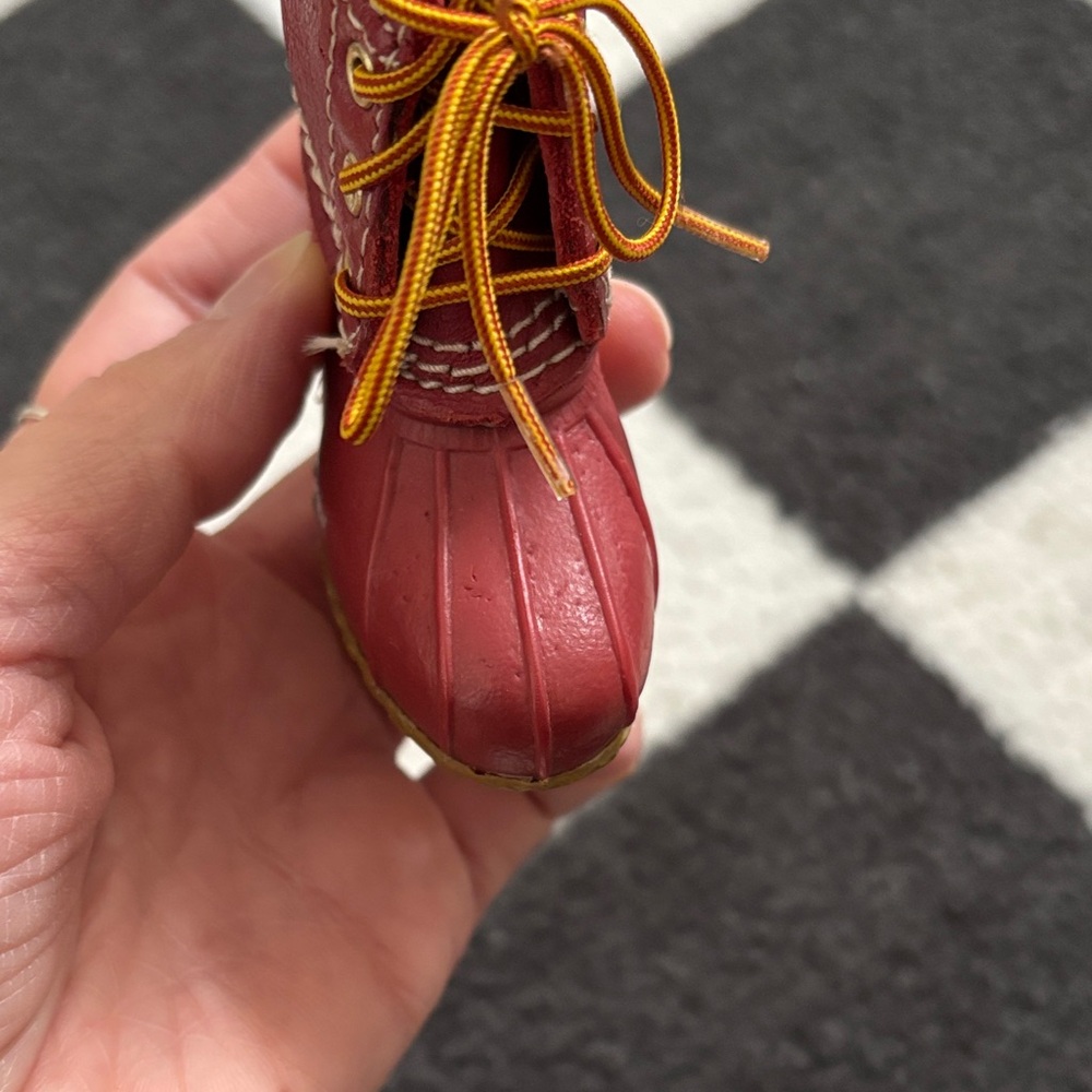 L.L. Bean Mini Red Bean Boot Keychain Bag Charm - Picture 10 of 10